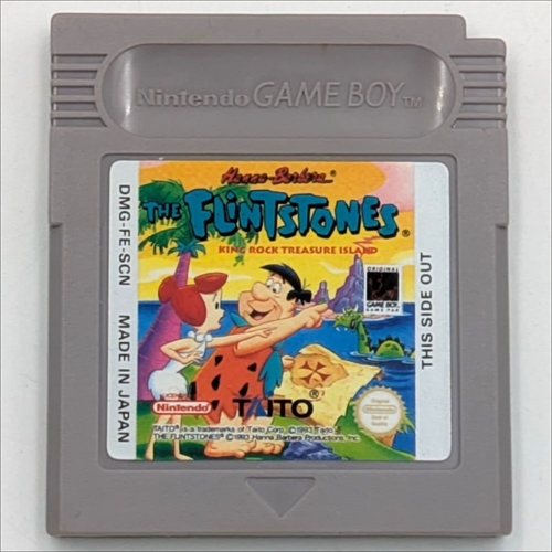The Flintstones King Rock Treasure Island - Cartridge - (SCN) - Gameboy Original (A Grade) (Genbrug)